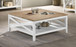 Hollis - Square Wood Table With Shelf