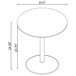 Ganso - Round Metal Coffee Table With Tempered Glass Top