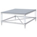 Lindley - Square Tempered Mirror Acrylic Table