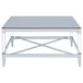 Lindley - Square Tempered Mirror Acrylic Table