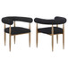 Dunmore - Boucle Upholstered Dining Arm Chair (Set of 2)
