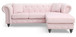 Nola - Sofa Chaise - Pink