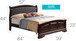 Full Bed For Comfort Elegant - Cappuccino