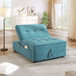 4 In 1 Sofa Bed, Multi Function Folding Ottoman Bed With Storage Pocket And USB Port For Small Room Apartment