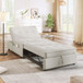 4 In 1 Sofa Bed, Multi Function Folding Ottoman Bed With Storage Pocket And USB Port For Small Room Apartment