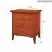 3 Drawer Nightstand & Dove Tailed Drawers