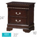 Louis Phillipe - Nightstand - Wood