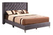 Upholstered Nailhead Trim Chic Bed
