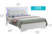 Bed With LED Light Accents Headboard