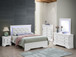 Bed With LED Light Accents Headboard