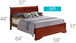 Sleigh Bed With Low Footboard