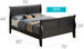 Panel Sleigh Bed