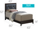 Padded Headboard Bed