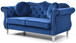 Stylish Flared Arm Loveseat