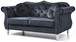 Stylish Flared Arm Loveseat