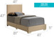Elegant Platform Bed For Relaxed Spaces