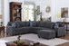 Cooper - Sectional Sofa With Ottoman And Cupholder