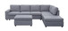 Cassia - 7 Seat Reversible Modular Sectional Sofa With Ottoman