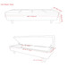 Shay - Large Square Coffee Table Storage Ottoman Mid-Century Style