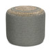 Serena - Handcrafted Round Braided Pouf