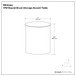 Whitney - Handcrafted Metal Storage Table