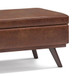 Owen - Lift Top Large Coffee Table Storage Ottoman, Mid Century Style