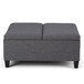 Ellis - Coffee Table Storage Ottoman Contemporary Design