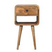 Mini Chestnut Curve Lower Bedside Nifhtstand