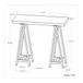 Sawhorse - Handcrafted Solid Table