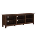Modern Transitional 3 Shelf Open Storage TV Stand