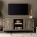 Farmhouse Barn Door TV Stand For TVs Up To 65"