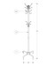 Free Standing Coat Rack 12 Hooks For Entryway