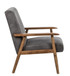 Wide Classic Mid-Century Modern Arm Chair