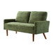 Loveseat Sofa, European Style With Sleek Design, Modern & Vintage Flair, Upholstered 2 Seater Couch
