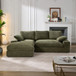 Modern Minimalist Modular Sectional Sofa Set, Upholstered Sleeper Couch