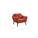 Modern Lounge Chair With Button Tufting