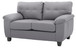 Stylish Loveseat With Padded Arms
