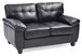 Stylish Loveseat With Padded Arms