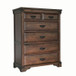 Aspen Village Storage Bedroom Set (Toasted Brown Mahogany)