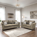 Alexandria Chenille Sofa and Loveseat Set 210 by Happy Homes