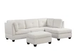Sienna Boucle Sectional and Ottoman Set