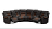 Jordon Reclining Sectional in Leather Gel Jordon Reclining Sectional in Leather Gel