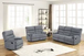 Albert Gray 3PC Reclining Set in Fabric Albert Gray 3PC Reclining Set in Fabric