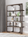 Amanda Dark Brown Bookcase H556-70 by Happy Homes