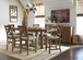 Margaret Counter Height Dining Set in Brown D631 by Happy Homes