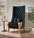 Throne 62.5" Tall Black Accent Chair A-CH02 by New Era Innovations