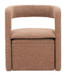 Atria - Accent Chair & Ottoman - Tawny Brown