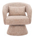 Liva - Swivel Chair - Frosty Brown