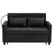 Loveseat Sofa Bed Sleeper With Reversible Backrest, Side Pockets, USB Ports, Phone Holder