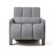 Modern Upholstered Accent Chair, Comfortable Fabric With A Pillow For Living Room